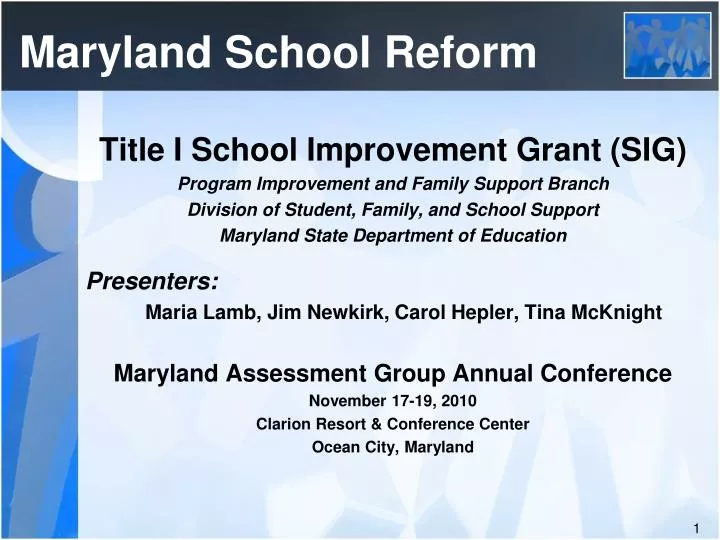 maryland school reform