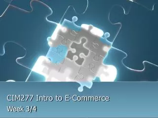 CIM277 Intro to E-Commerce