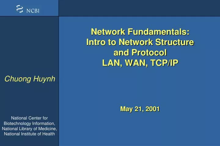 network fundamentals intro to network structure and protocol lan wan tcp ip