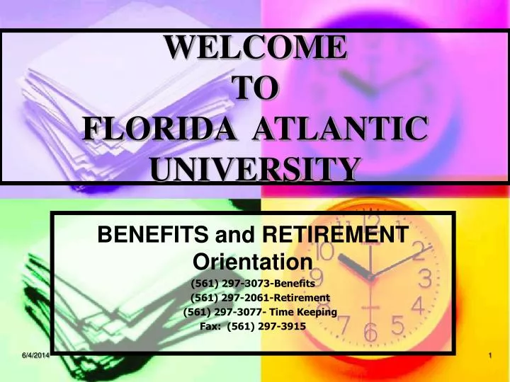 welcome to florida atlantic university