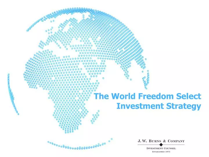 the world freedom select investment strategy