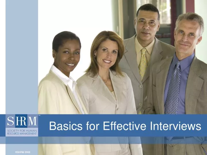 basics for effective interviews