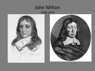 John Milton 1608-1674