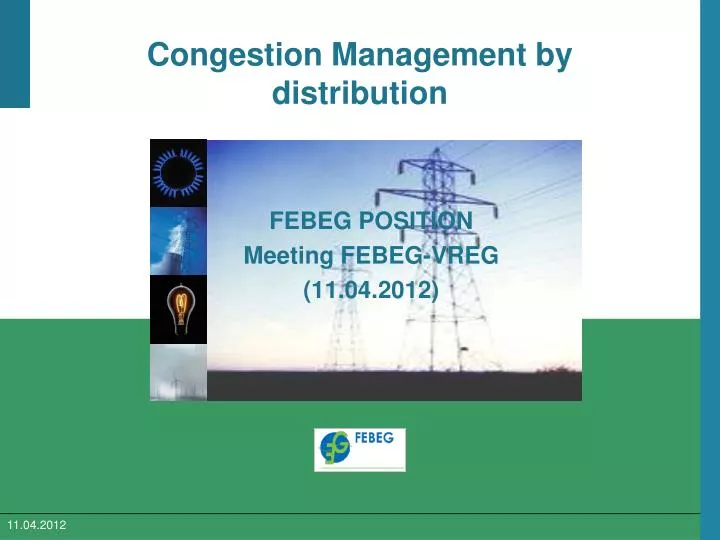 congestion management by distribution