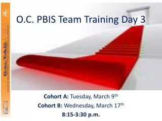 O.C. PBIS Team Training Day 3