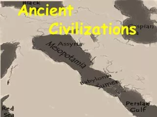 Ancient 		Civilizations