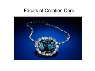 Facets of Creation Care