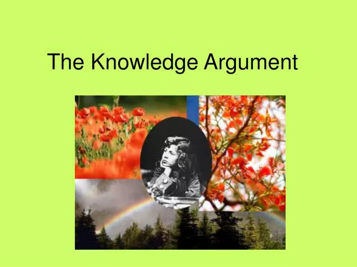 the knowledge argument