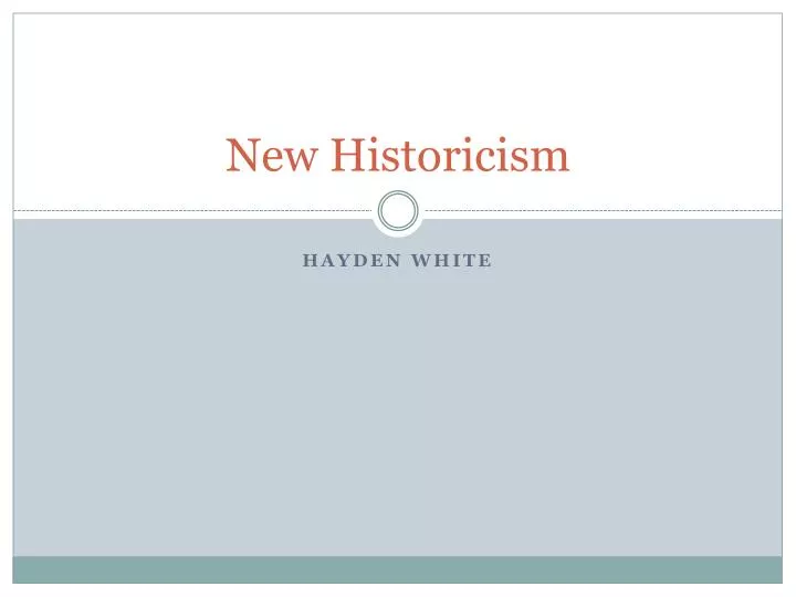 new historicism