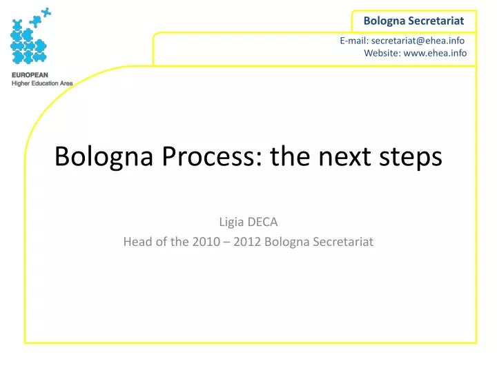 bologna process the next steps