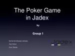 The Poker Game in Jadex - slide 1
