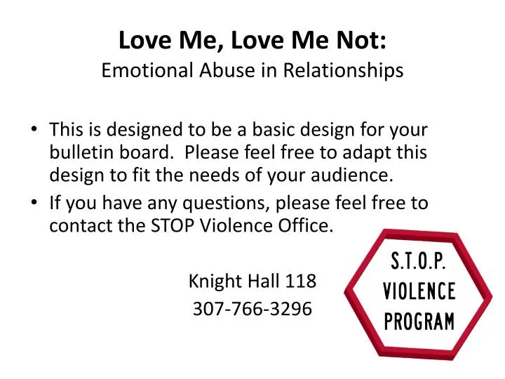 love me love me not emotional abuse in relationships