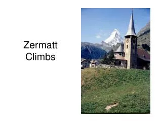 Zermatt Climbs