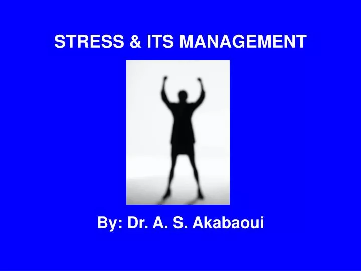 stress its management