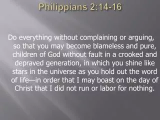 Philippians 2:14-16