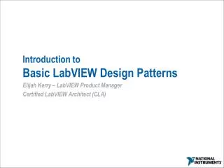 Introduction to Basic LabVIEW Design Patterns