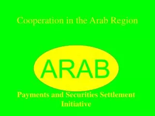 Cooperation in the Arab Region