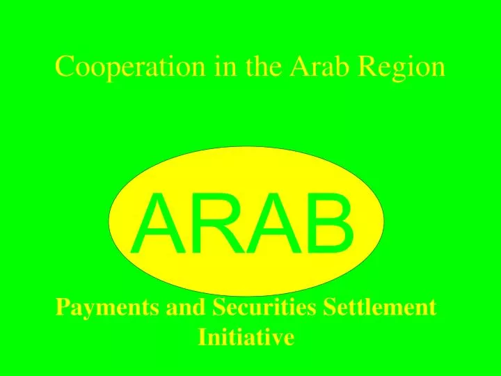 cooperation in the arab region