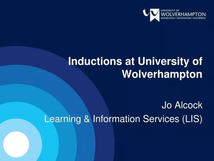 inductions at university of wolverhampton