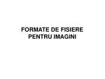 FORMATE DE FISIERE PENTRU IMAGINI - slide 1