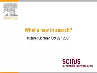 What’s new in search?