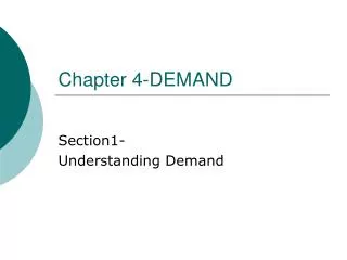 Chapter 4-DEMAND