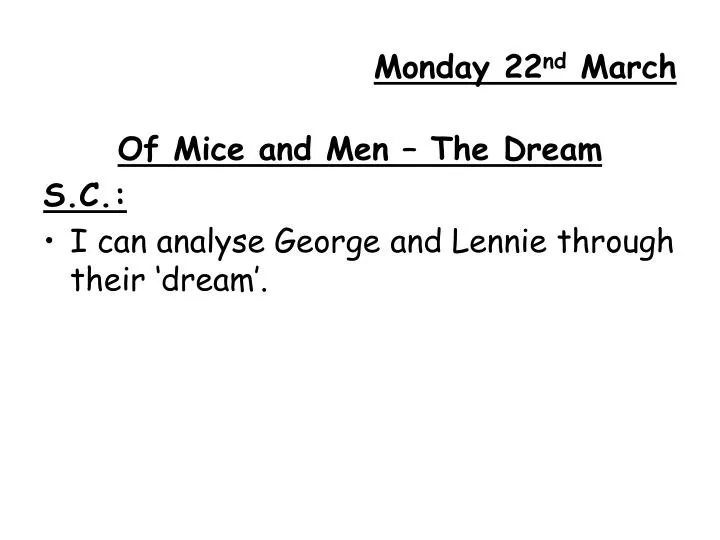 monday 22 nd march