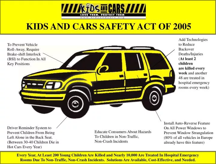 kids and cars safety act of 2005