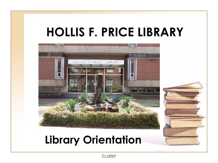 hollis f price library