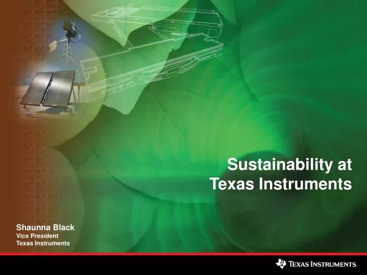 sustainability at texas instruments