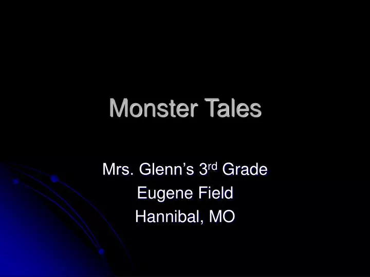 monster tales