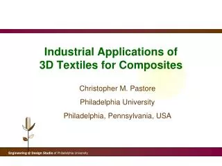 Industrial Applications of 3D Textiles for Composites