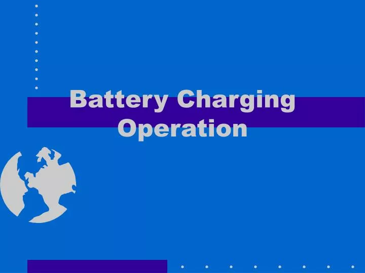 battery charging operation