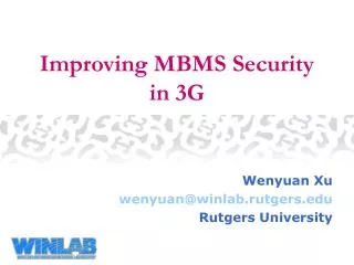Improving MBMS Security in 3G