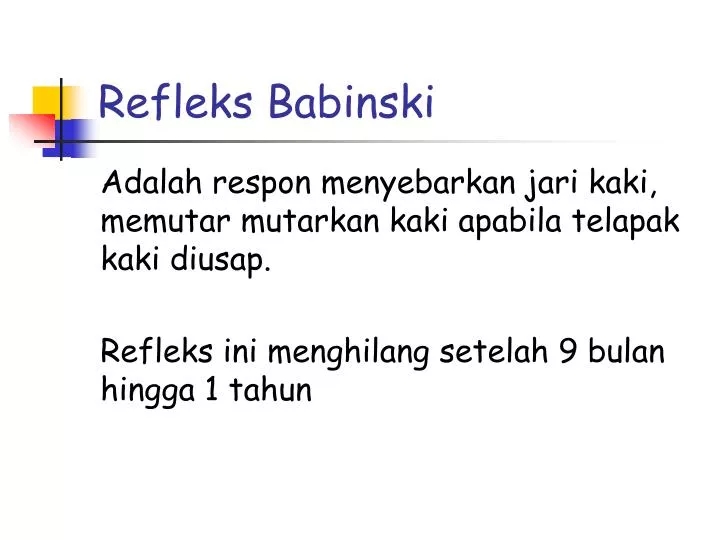 refleks babinski