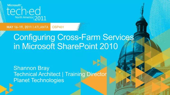 configuring cross farm services in microsoft sharepoint 2010