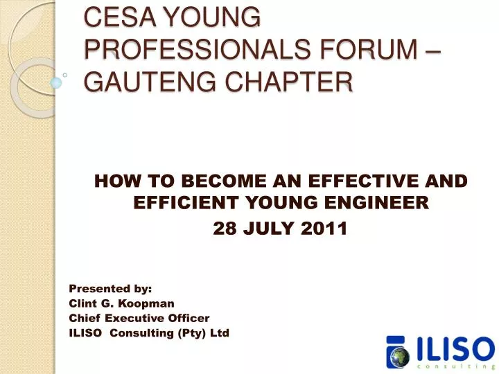 cesa young professionals forum gauteng chapter