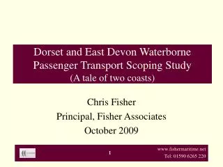 Dorset and East Devon Waterborne Passenger Transport Scoping Study (A tale of two coasts)