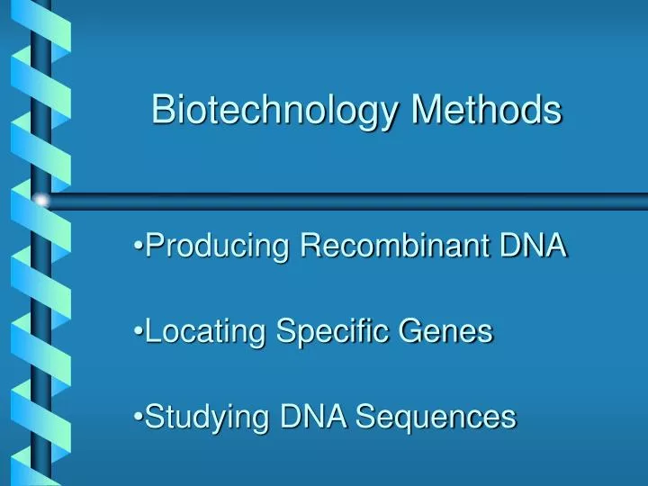 biotechnology methods