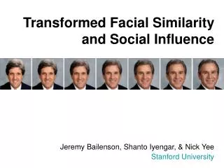 Transformed Facial Similarity and Social Influence