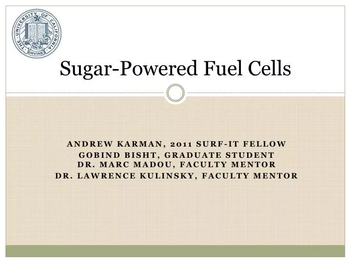 sugar powered fuel cells