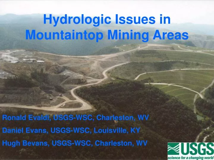 hydrologic issues in mountaintop mining areas