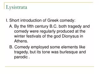 Lysistrata