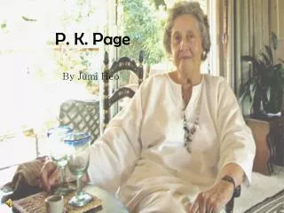 P. K. Page