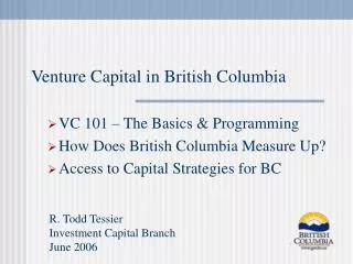 Venture Capital in British Columbia