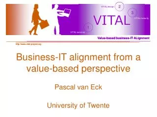 Business-IT alignment from a value-based perspective