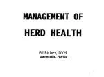 Ed Richey, DVM Gainesville, Florida - slide 1