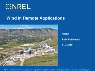 Wind in Remote Applications