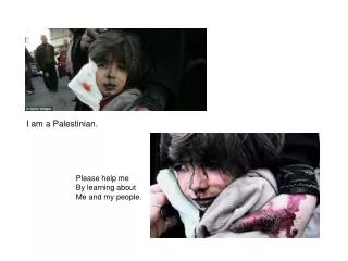 I am a Palestinian.