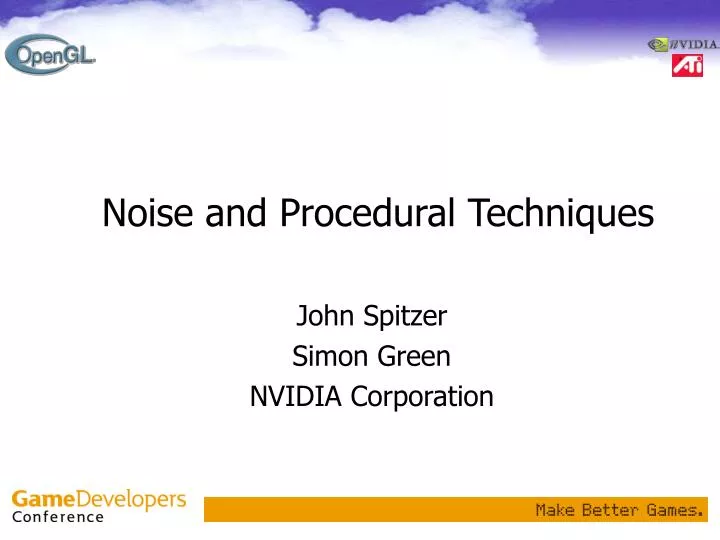noise and procedural techniques